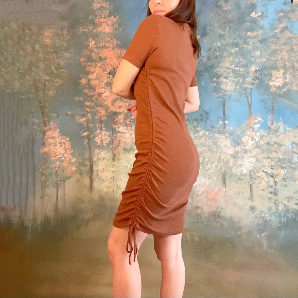 Zara - ruched dress, size small